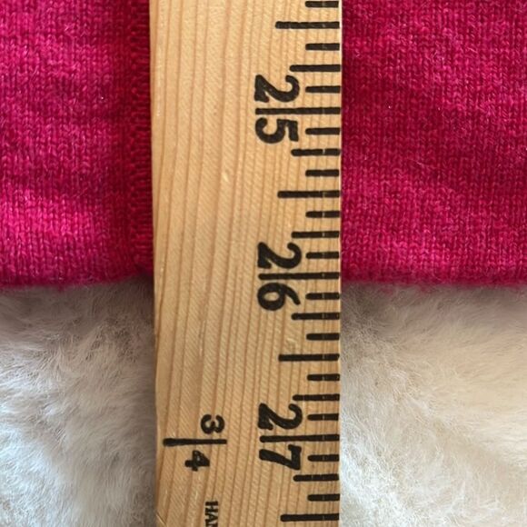 Takashimaya Japan 100% Cashmere Cardigan Sweater Pockets Size Medium Hot Pink - Picture 13 of 16